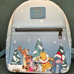 Loungefly Disney Winnie the Pooh Christmas Mini Backpack